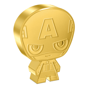 Marvel – Captain America 1oz Silver Chibi® Coin Gilded Version - Includes a 1 in 10 Chance to Win this Bonus!