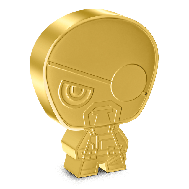Marvel – Nick Fury 1oz Silver Chibi® Coin Gilded Version - Includes a 1 in 10 Chance to Win this Bonus!