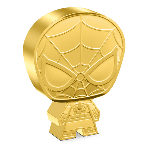 Marvel – Spider-Man 1oz Silver Chibi® Coin Gilded Version - Includes a 1 in 10 Chance to Win this Bonus! 
