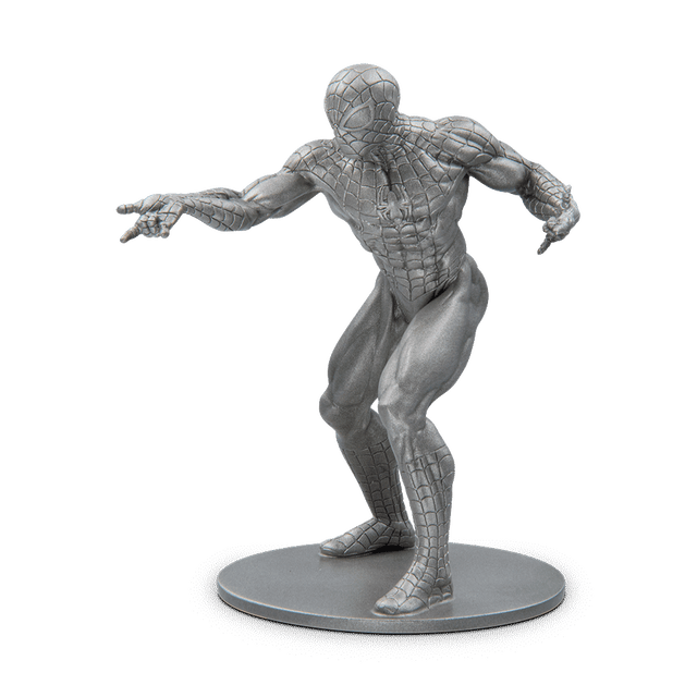Our friendly neighbourhood Spider-Man, swings onto this pure silver Marvel miniature! The intricate detail is truly impressive from the web pattern on his iconic suit down to his classic hand gesture. Limited edition- only 1,000 casts in the world! - New Zealand Mint.