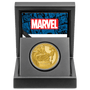 Marvel Thor™ 1oz Gold Coin with Custom Designed Wooden Box with Display Ledge.