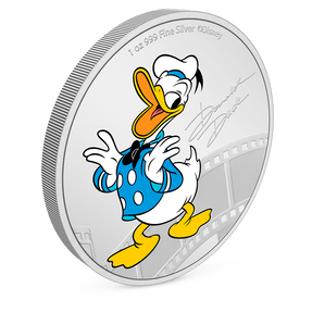 Disney Mickey & Friends – Donald Duck 1oz Silver Coin with Milled Edge Finish.