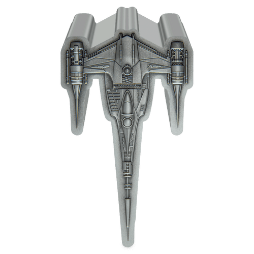 The Mandalorian™ – The Mandalorian's N1 Starfighter™ 1oz Silver Shaped Coin.