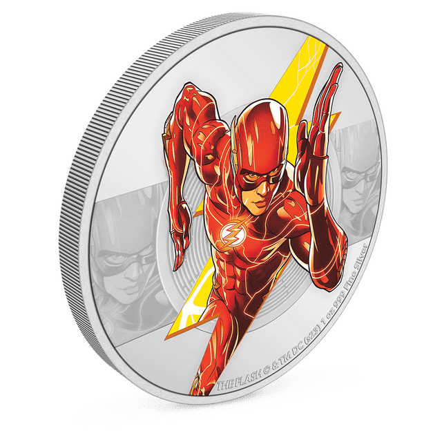 THE FLASH™ 1oz Silver Coin with Milled Edge Finish.