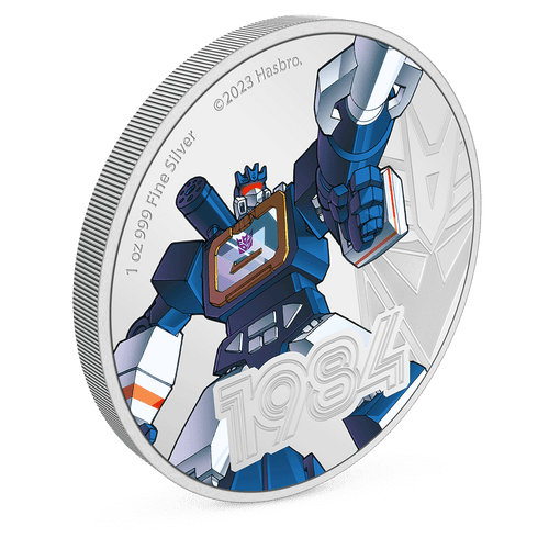 Transformers – Soundwave 1oz Silver Coin with Milled Edge Finish.