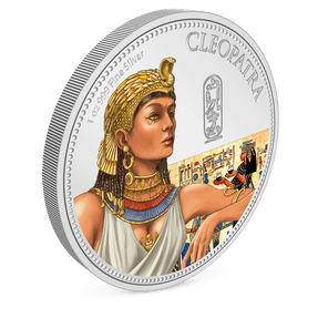 Women in History – Cleopatra 1oz Silver Coin with Milled Edge Finish.