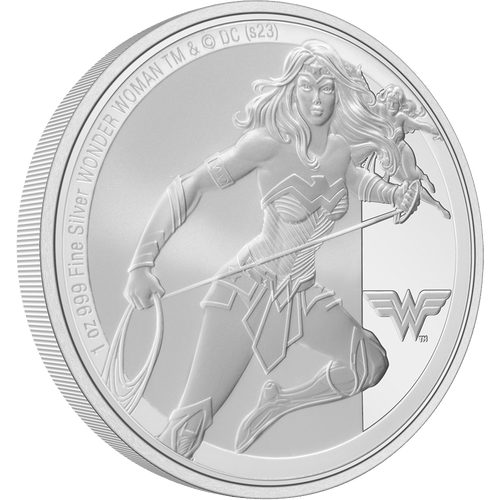Feel empowered with the WONDER WOMAN™ 1oz pure silver coin. The worldwide release is limited to just 5,000 coins. Features a stunning engraving of WONDER WOMAN in a heroic stance. - New Zealand Mint