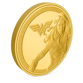 WONDER WOMAN™ Classic 1oz Gold Coin with Milled Edge Finish.