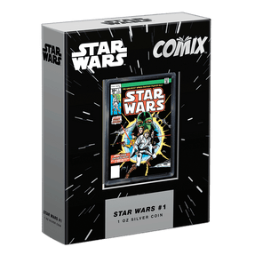 COMIX™ – Star Wars™ #1 1oz Silver Coin Featuring Custom-designed Box with Display Window.