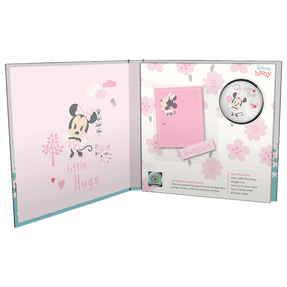 Disney Baby Little Hugs – Girl 1oz Silver Coin with Custom Book-style Outer Box and Certificate of Authenticity Sticker.