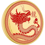 This stunning 1oz pure silver coin pays tribute to the 2024 Lunar Year of the Dragon and shows a coloured portrayal of a dragon in vibrant red hues. Engraved is the Chinese character for ‘dragon’ along with a red gemstone for further brilliance. - New Zealand Mint