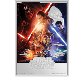 Star Wars™ The Force Awakens™ 5oz Silver Poster Coin.