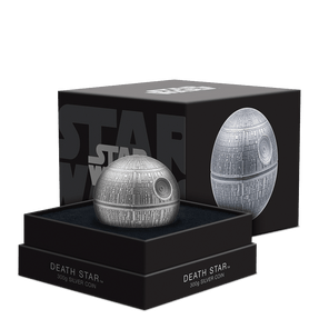 Star Wars™: Death Star™ 300g Silver Coin Featuring Custom Packaging With Velvet Insert to House the Cast.
