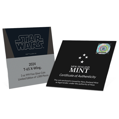 Star Wars™ X-wing Starfighter™ 3oz Silver Shaped Coin