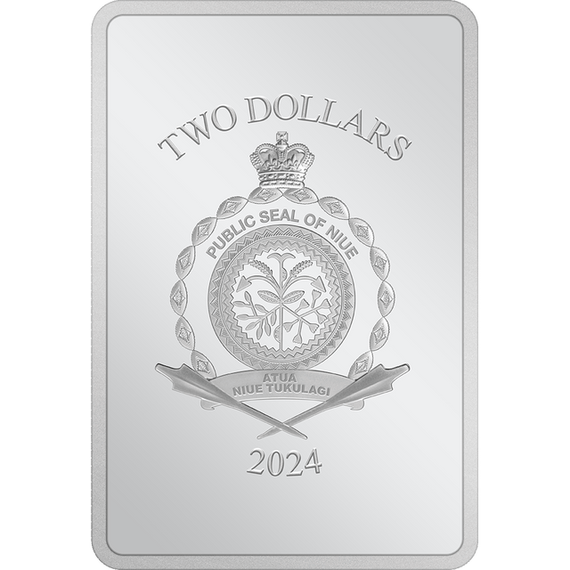 Public Seal of Niue Coat of Arms $2 2024 Obverse.