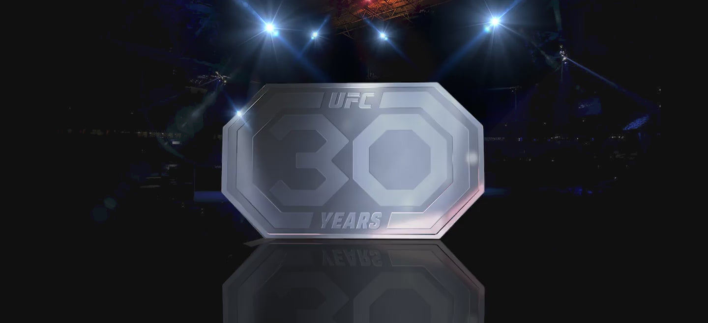 Own a piece of UFC history! Pure 1oz silver, limited to 1993 pieces worldwide!