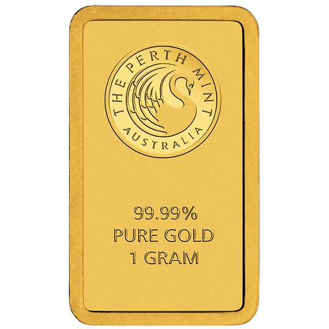 1g Gold Minted Bar Perth Mint - New Zealand Mint