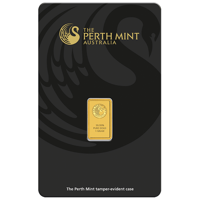 1g Gold Minted Bar Perth Mint - New Zealand Mint