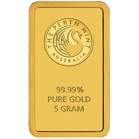 5g Gold Minted Bar Perth Mint - New Zealand Mint