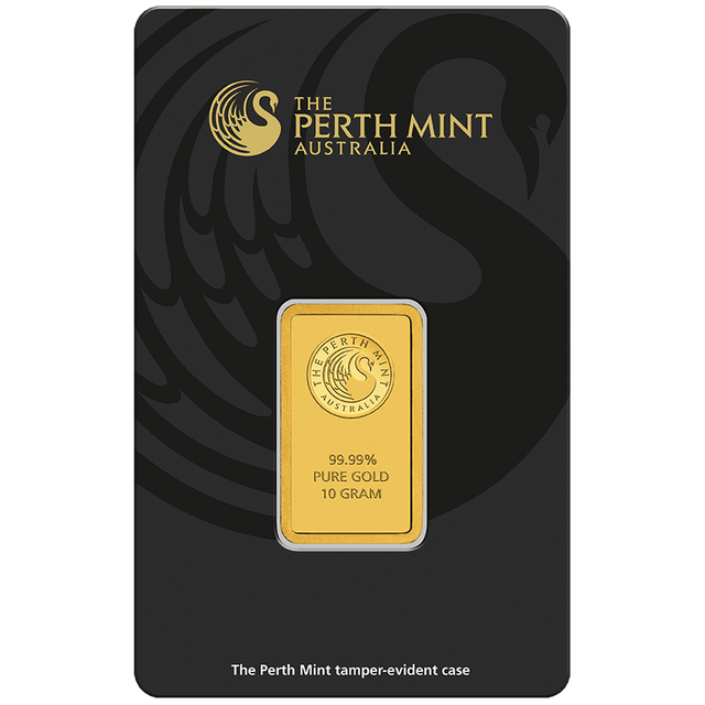 10g Gold Minted Bar Perth Mint - New Zealand Mint