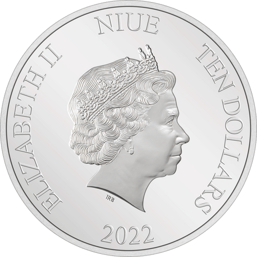 Ian Rank-Broadley Effigy of Queen Elizabeth II $2 Niue 2022 Obverse.