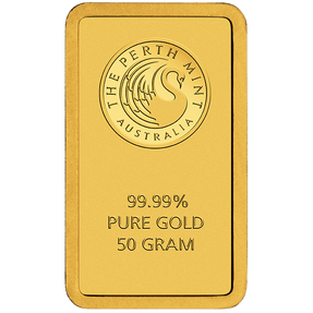 50g Gold Minted Bar Perth Mint - New Zealand Mint
