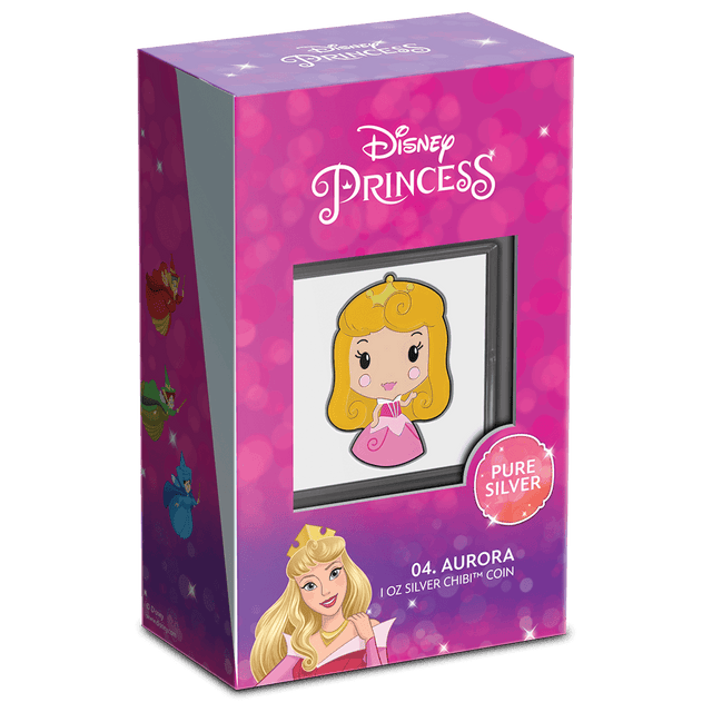 Aurora 1oz Silver Chibi® Coin – Disney Princess