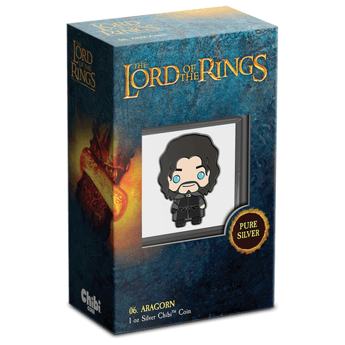 THE LORD OF THE RINGS™ – Aragorn™ 1oz Silver Chibi® Coin - New Zealand Mint
