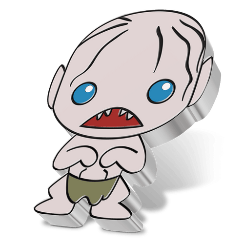 THE LORD OF THE RINGS™ – Gollum 1oz Silver Chibi® Coin - New Zealand Mint