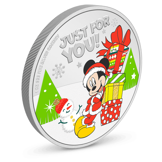 Disney Season’s Greetings 2021 1oz Silver Coin - New Zealand Mint