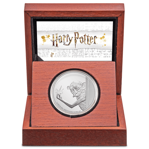 HARRY POTTER Classic - Dobby the House Elf 1oz Silver Coin - New Zealand Mint