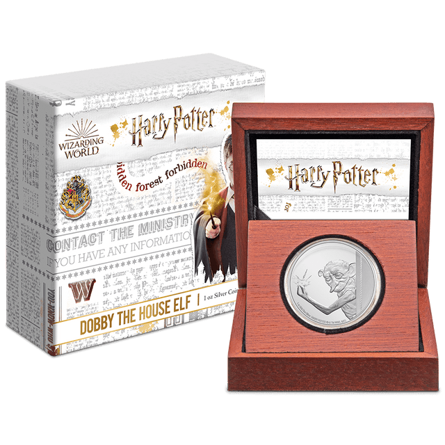 HARRY POTTER Classic - Dobby the House Elf 1oz Silver Coin - New Zealand Mint