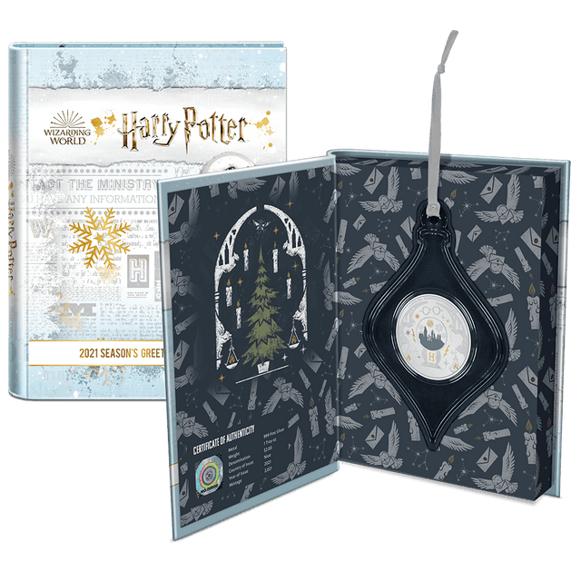 HARRY POTTER™ Season’s Greetings 2021 1oz Silver Coin - New Zealand Mint