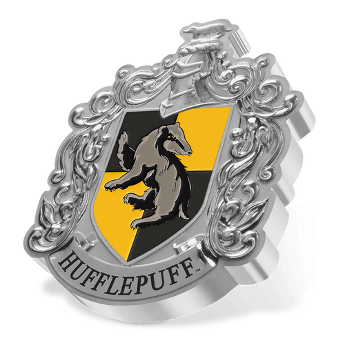 HARRY POTTER™ – Hufflepuff Crest 1oz Silver Coin - New Zealand Mint