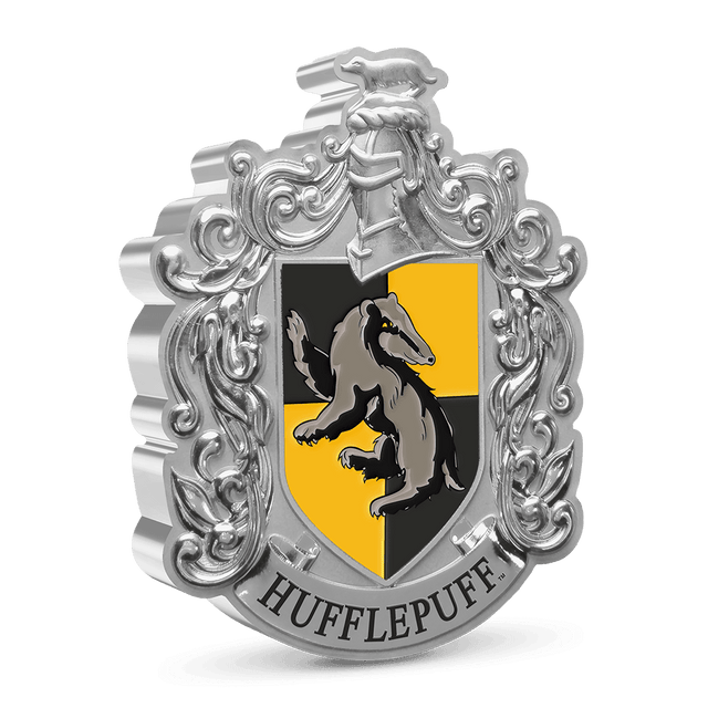 HARRY POTTER™ – Hufflepuff Crest 1oz Silver Coin - New Zealand Mint