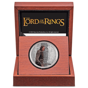 THE LORD OF THE RINGS™ - Aragorn 1oz Silver Coin - New Zealand Mint