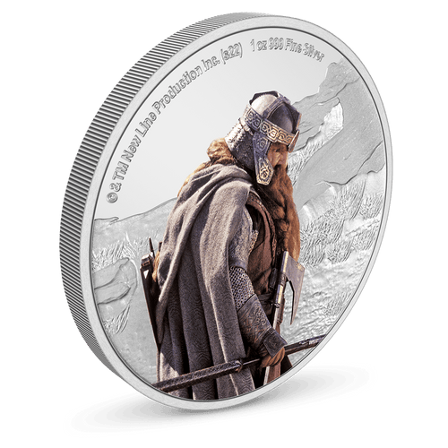 THE LORD OF THE RINGS™ - Gimli 1oz Silver Coin - New Zealand Mint