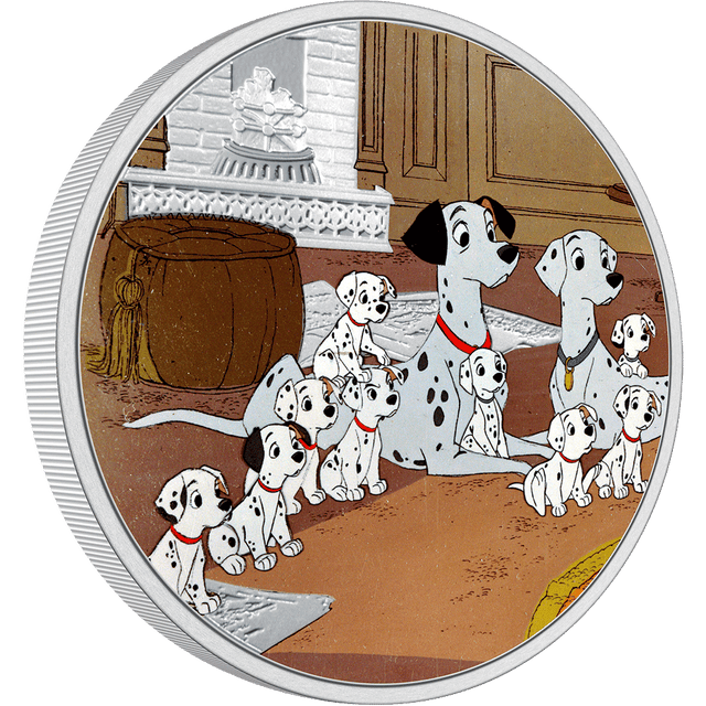 Disney 101 Dalmatians – Family 1oz Silver Coin - New Zealand Mint