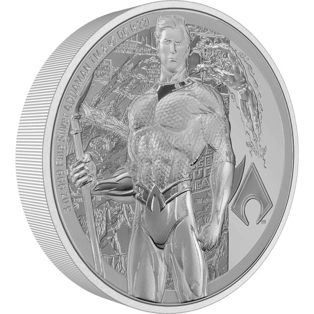 AQUAMAN™ Classic 3oz Silver Coin - New Zealand Mint