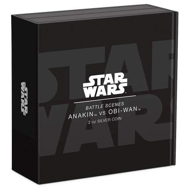 Star Wars™ Battle Scenes - Anakin vs. Obi-Wan™ 3oz Silver Coin - New Zealand Mint