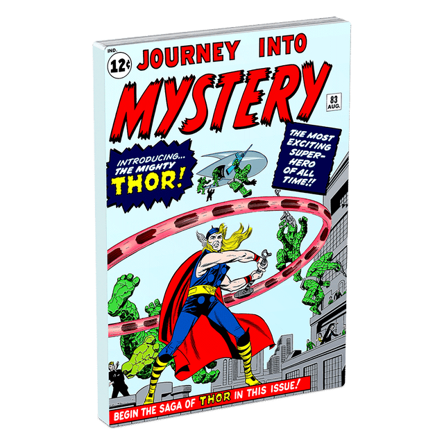 COMIX™ - Marvel Journey into Mystery #83 1oz Silver Coin - Angled View