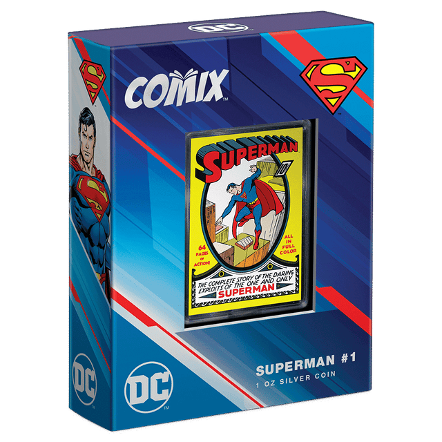 COMIX™ - Superman #1 1oz Silver Coin - New Zealand Mint
