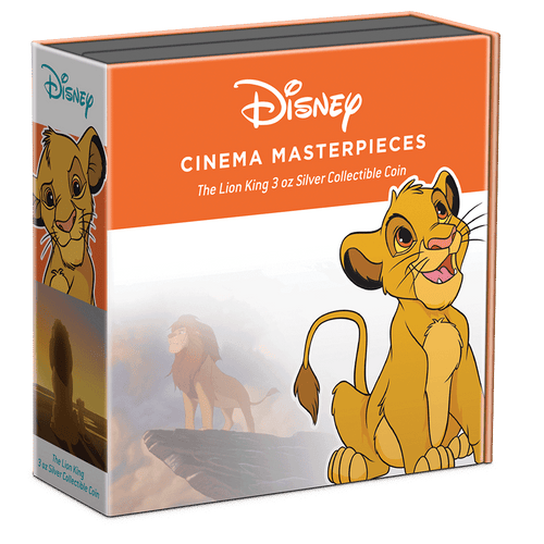 Disney Cinema Masterpieces - The Lion King 3oz Silver Coin - New Zealand Mint