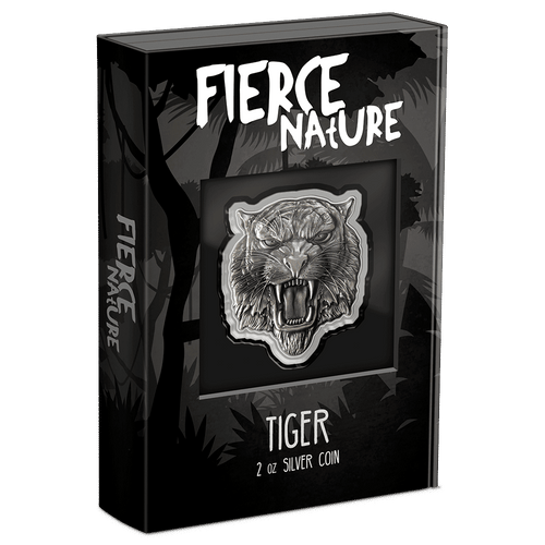 Fierce Nature - Tiger 2oz Silver Coin - New Zealand Mint
