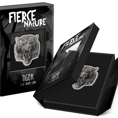Fierce Nature - Tiger 2oz Silver Coin - New Zealand Mint