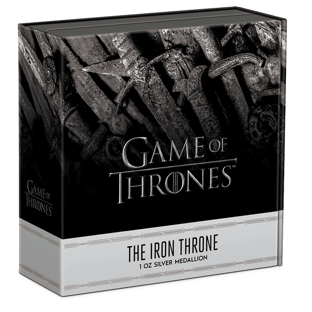 Game of Thrones™ - Iron Throne 1oz Silver Medallion - New Zealand Mint