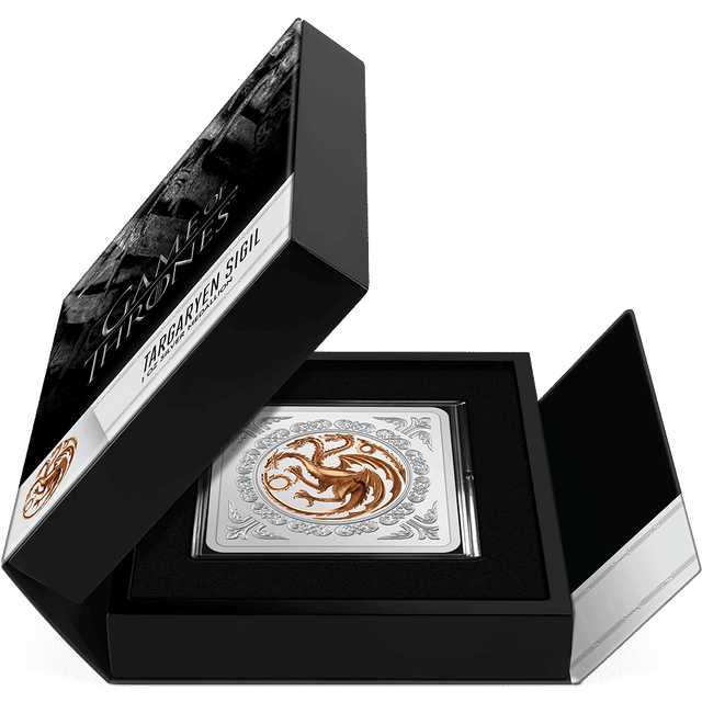 Game of Thrones™ - Targaryen Sigil 1oz Silver Medallion - New Zealand Mint