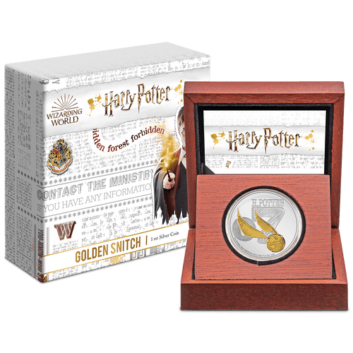 HARRY POTTER™ Classic - Golden Snitch™ 1/4 oz Gold Coin, NZ Mint