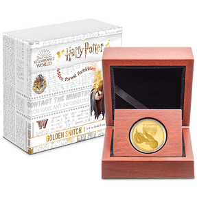 HARRY POTTER™ Classic - Golden Snitch™ 1/4 oz Gold Coin - New Zealand Mint