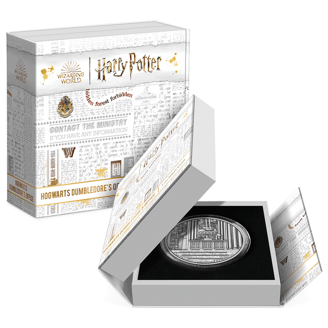 HOGWARTS™ - Dumbledore's Office 1oz Silver Coin - New Zealand Mint